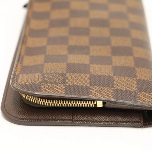 Louis Vuitton Damier Ebene Canvas Insolite Wallet w/ Louis Vuitton Agenda Cover - Picture 7 of 15